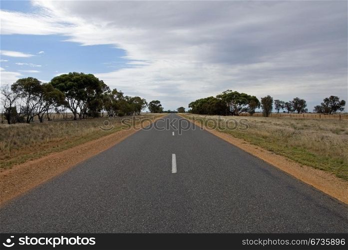A remote road in South-Western New South Wales