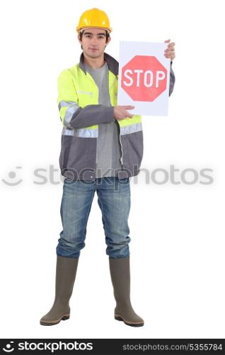 A road worker