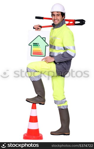 A road worker