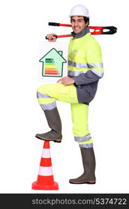 A road worker