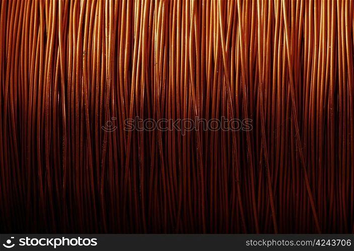 A roll of copper wire