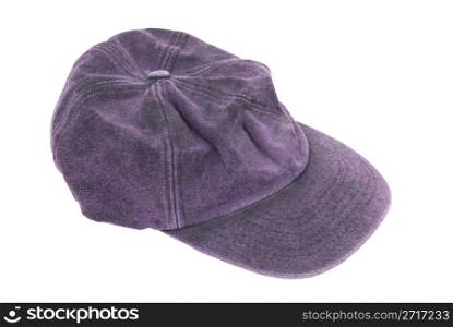 A rough purple baseball hat for everyday wear - path included