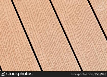 A row of composite wood boards background.