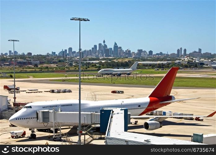 A scene from Kingsford Smith Airport, Sydney, Australia