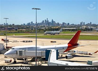 A scene from Kingsford Smith Airport, Sydney, Australia