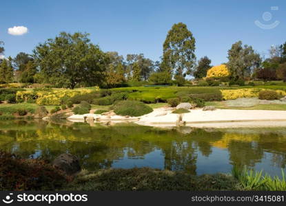 A scene from the Cowra Japanese Garden, New South Wales, Australia