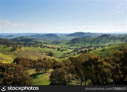 A scenic view between Wyangala and Cowra, in New South Wales, Australia