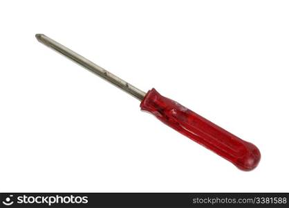 A screw driver isolated on white