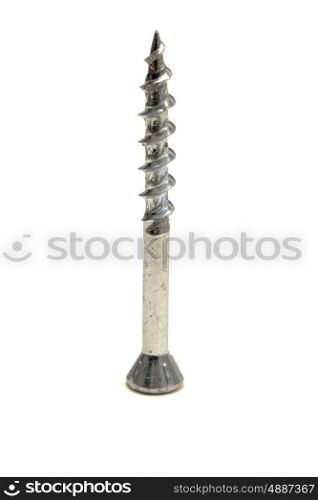 A screw isolated on white