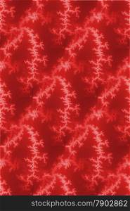 A seamless fractal background in the color of red.