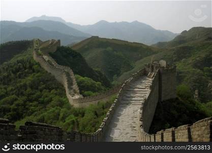 A section of The Great Wall of China, in Badaling.