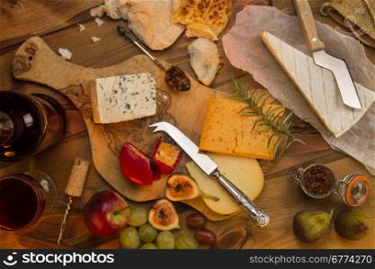 A selection of European Cheese