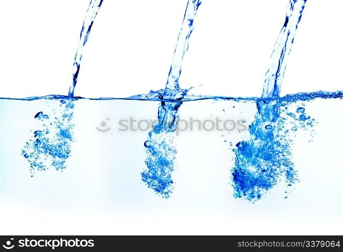 A sequence shot of watering pouring