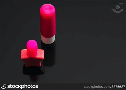A set of children&rsquo;s cosmetics - nail polish and lipstick