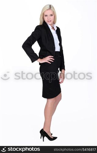 A sexy businesswoman.