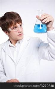 A shot of a caucasian male scientist