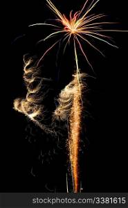 A simple display of fireworks