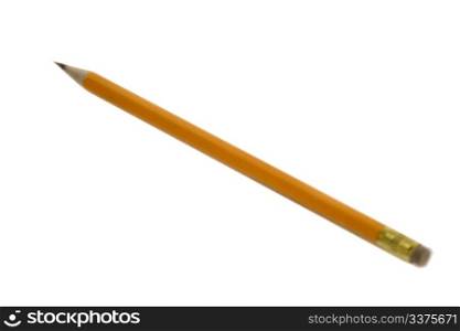 a single pencil sharpened on white