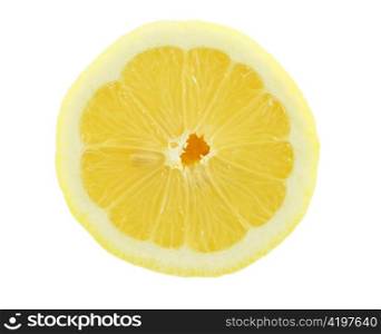 a slice of lemon , close up shot