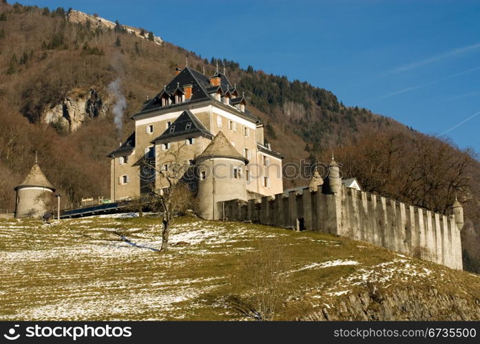 A small chateau in the countryside outside Geneva