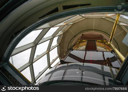 A Small Lamp Inside the Fresnel Lens makes all the light needed