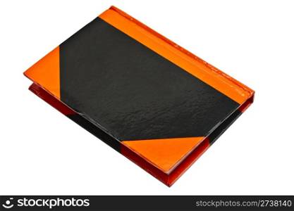 A small notebook isolated on white background