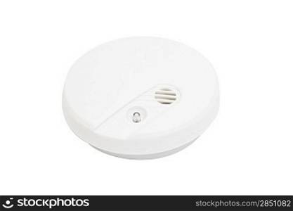 A smoke detector isolated on white