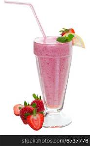 A smoothie shake studio isolated on a white background