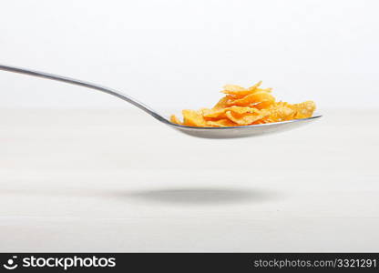 A spoonful of cornflakes