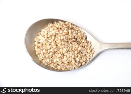 A spoonful of sesame seeds