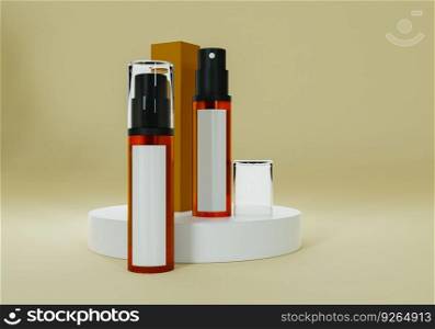 A spray tube for medicine or cosmetics.