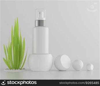 A spray tube for medicine or cosmetics.
