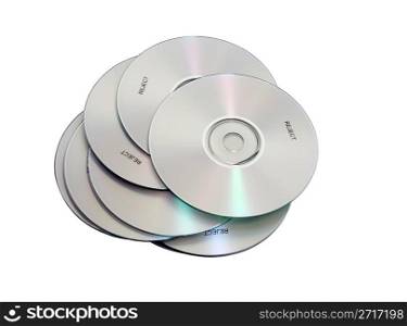 A stack of CDs containing a myriad of information but marked rejected - Path included