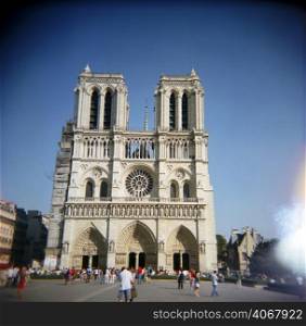A stock photograph of the Cathedrale De Notre Dame De Paris.