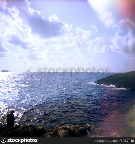 A stock photograph of the Mediterranean sea.