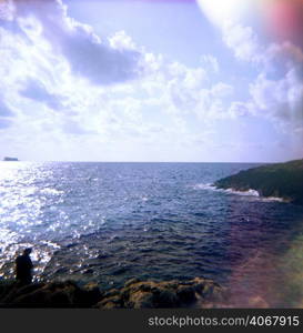 A stock photograph of the Mediterranean sea.