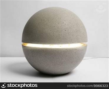 A stone l&in the form of a ball on the table.. A stone l&in the form of ball on the table.