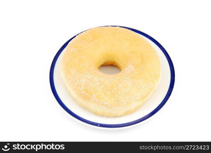 a sweet donut isolated on white background
