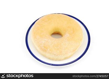 a sweet donut isolated on white background