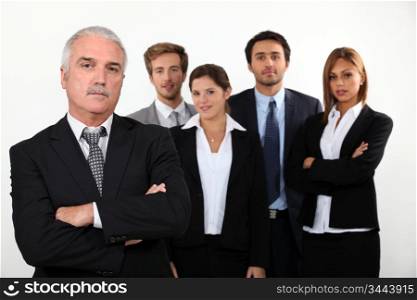 A team of business professionals