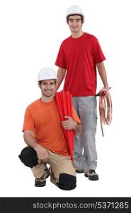 A team of tradespeople