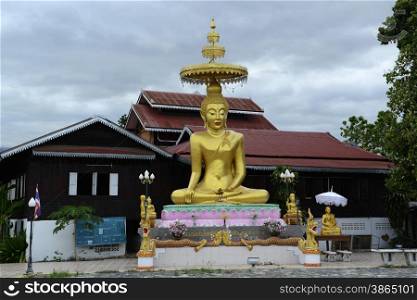 a temple in the village of Pai in the north provinz of Mae Hong Son in the north of Thailand in Southeastasia.. ASIA THAILAND MAE HONG SON PAI