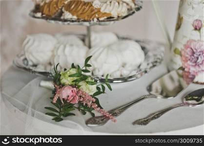 A tiered tray with desserts.. Beautiful photos of various sweets 280.