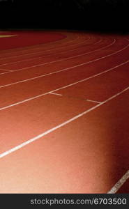 A track and field track.