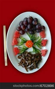 A traditional Chinese Vegetarian Meal.