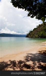 A tropical beach in Indonesia