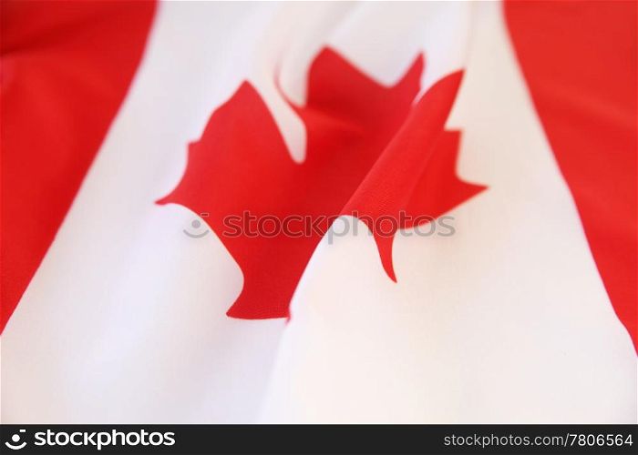 a unique view of the Canadian flag