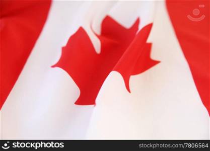 a unique view of the Canadian flag