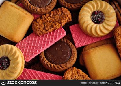 A variety of biscuits