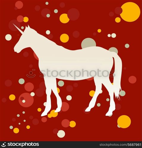 A vector illustration of a unicorn.